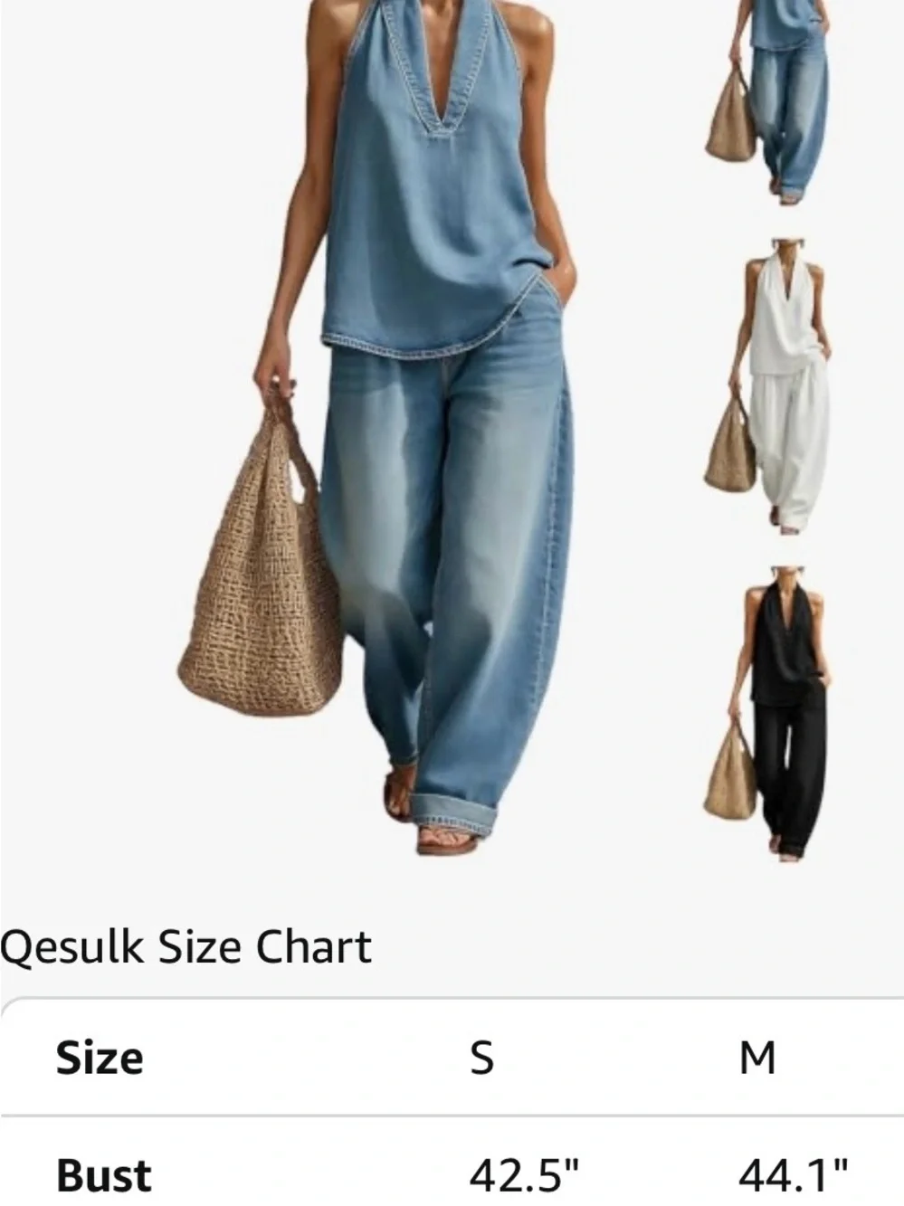 Light Blue Wide Leg Jeans for Women